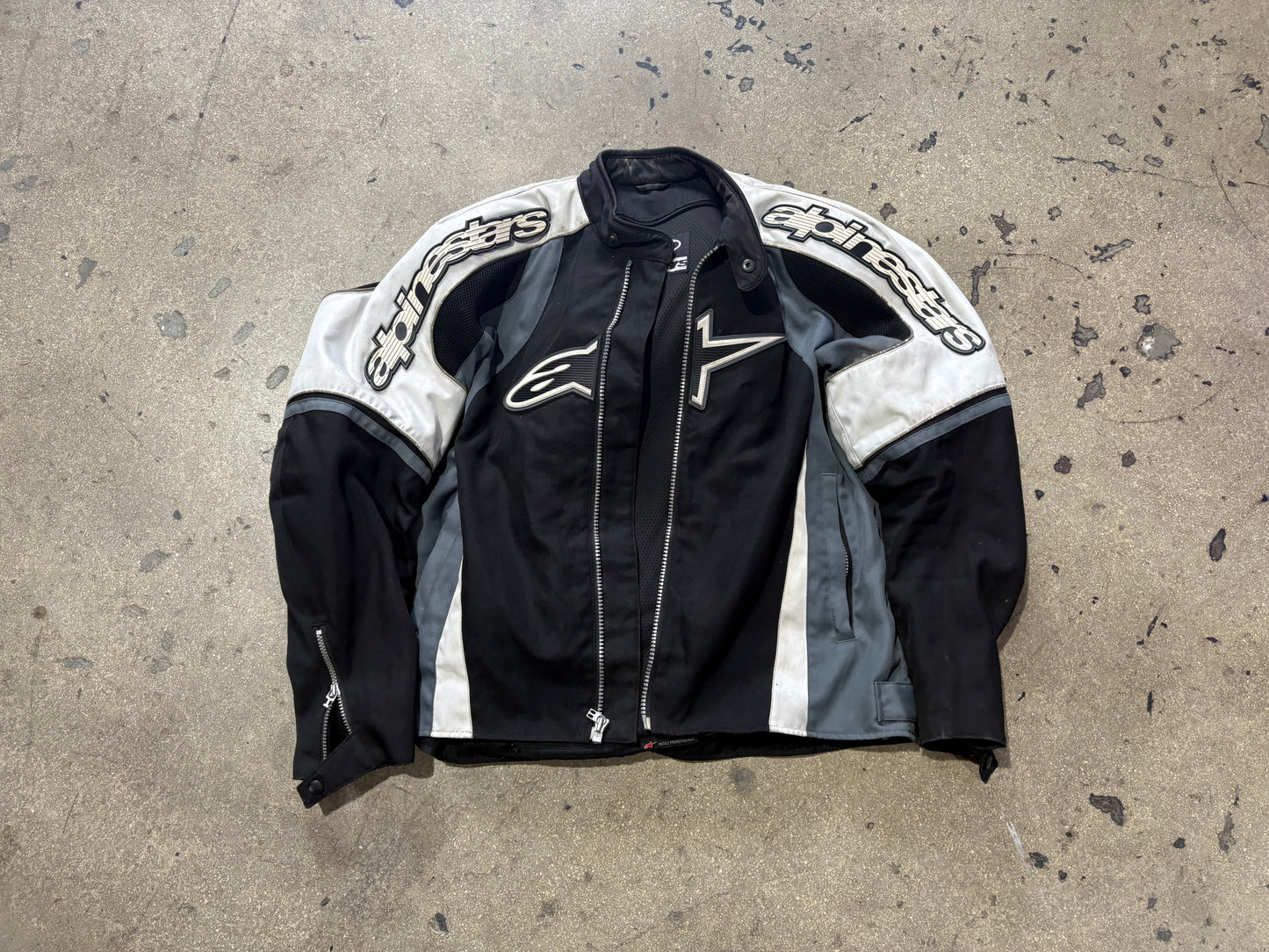 Alpinestars Racing Motorcycle jacket - Black / White Size XL