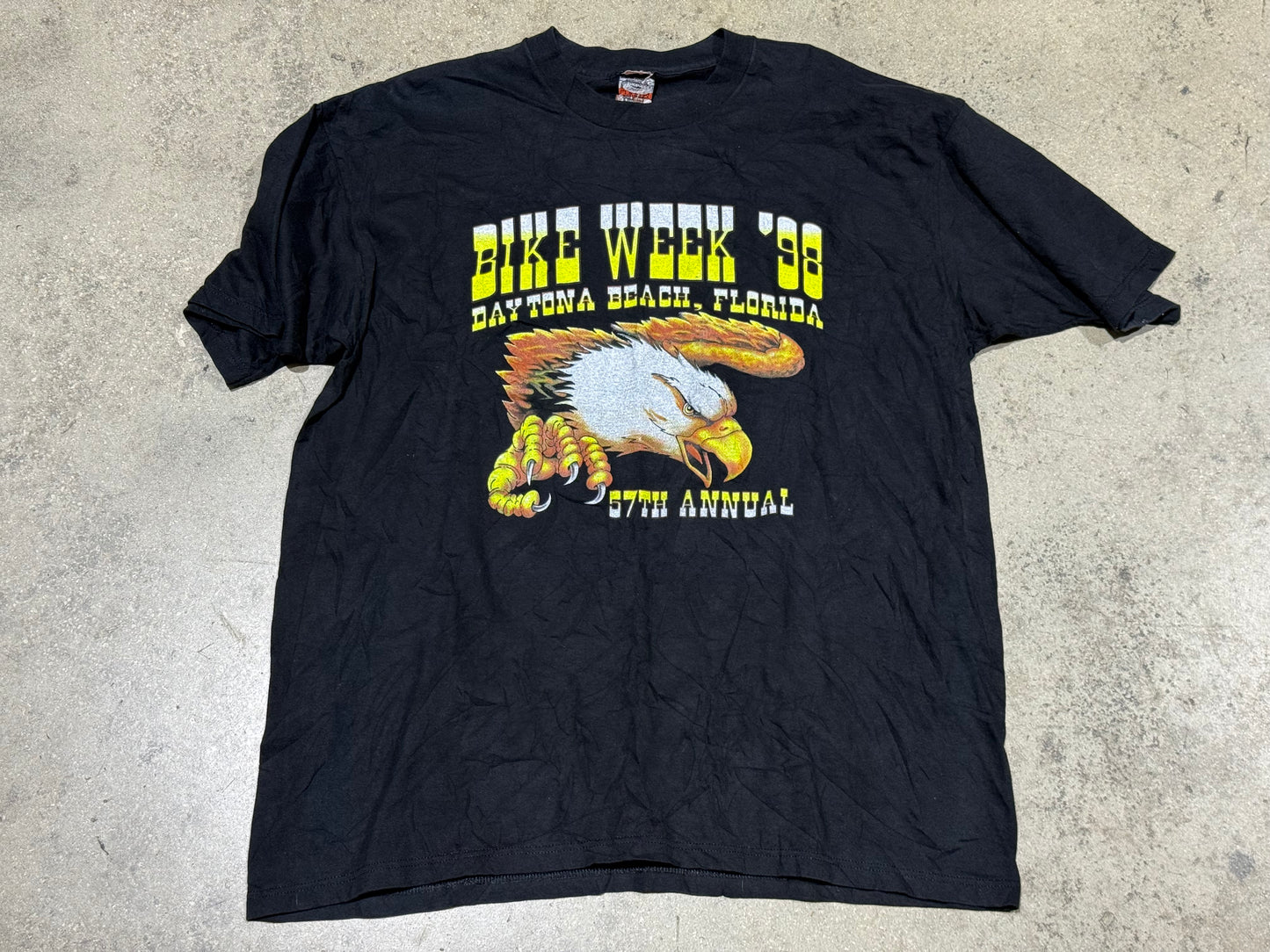 1998 Bike Week Daytona Beach Tee - Black Size XXL