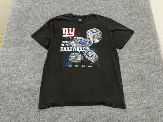 New York Giants Rings Tee - Black Size XL
