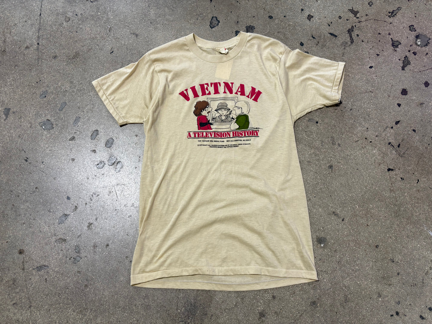 Vietnam A Television History Tee - Cream Size Large