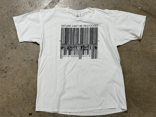 1990 Nature Can't Be Restocked Tee - White Size XL