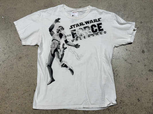 Star Wars The Force Unleashed Tee - White Size Large