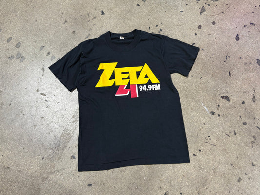 Zeta 94.9 FM Tee - Black Size Medium