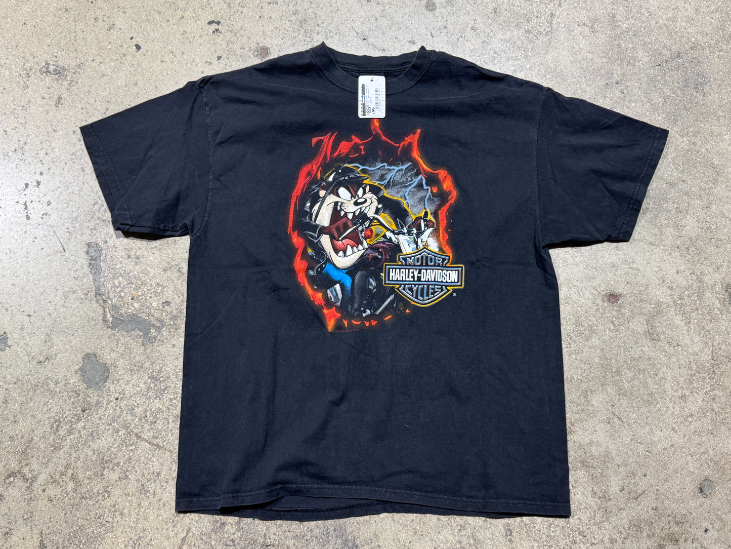 2000 Harley Davidson Taz Tee - Black Size XL