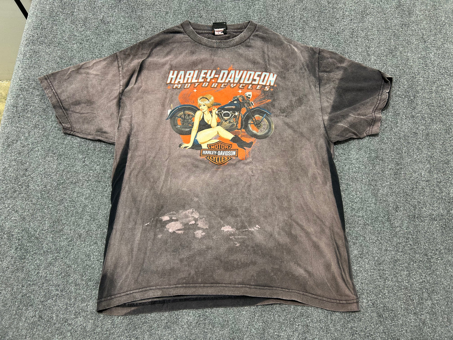 2019 Faded Harley Davidson Delmarva Tee - Black Size XL(con)