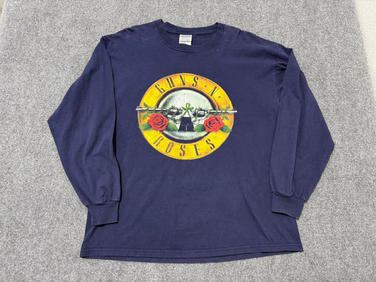2002 Guns n Roses Chinese Democracy Tour Long Sleeve - Navy Size XL