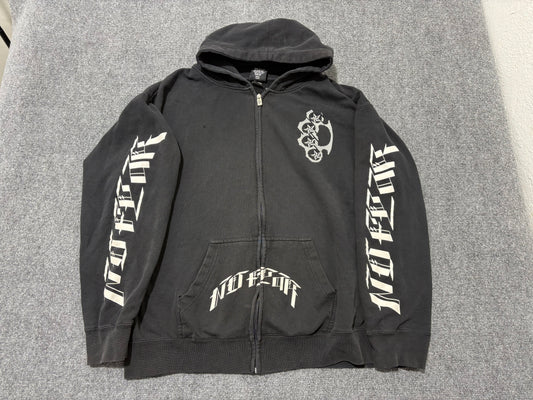 No Fear Brass Knuckles Zip Up Hoodie / Black Size XXL