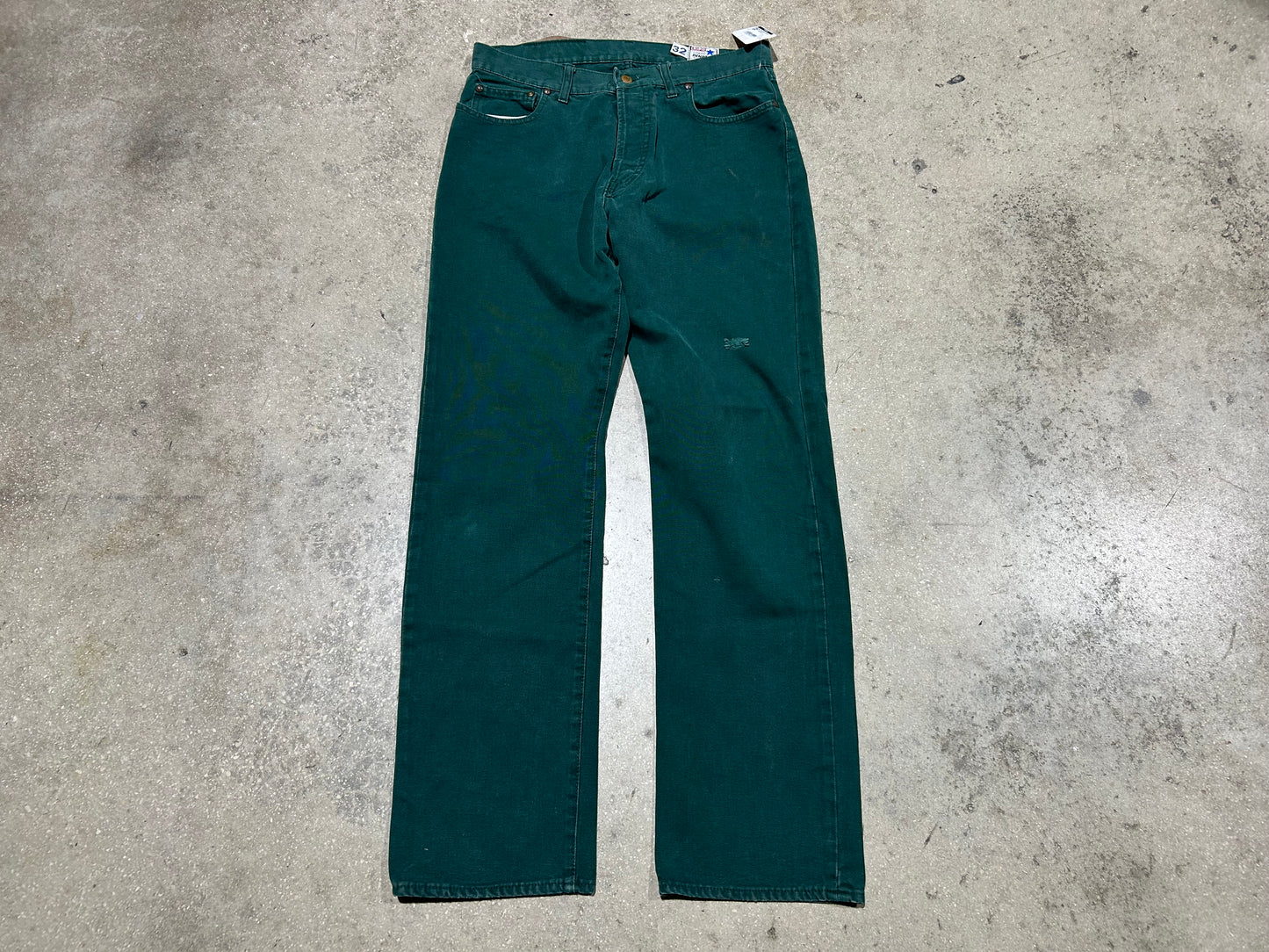 Chipie Button Fly Jeans - Green Size 32