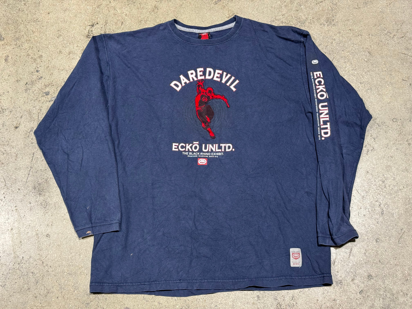 Ecko Unlimited Dare Devil Longsleeve Tee - Navy Size XL