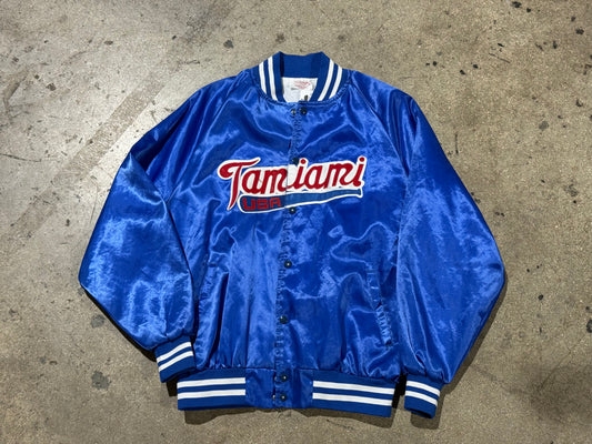Tamiami USA Satin Jacket - Blue Size XL