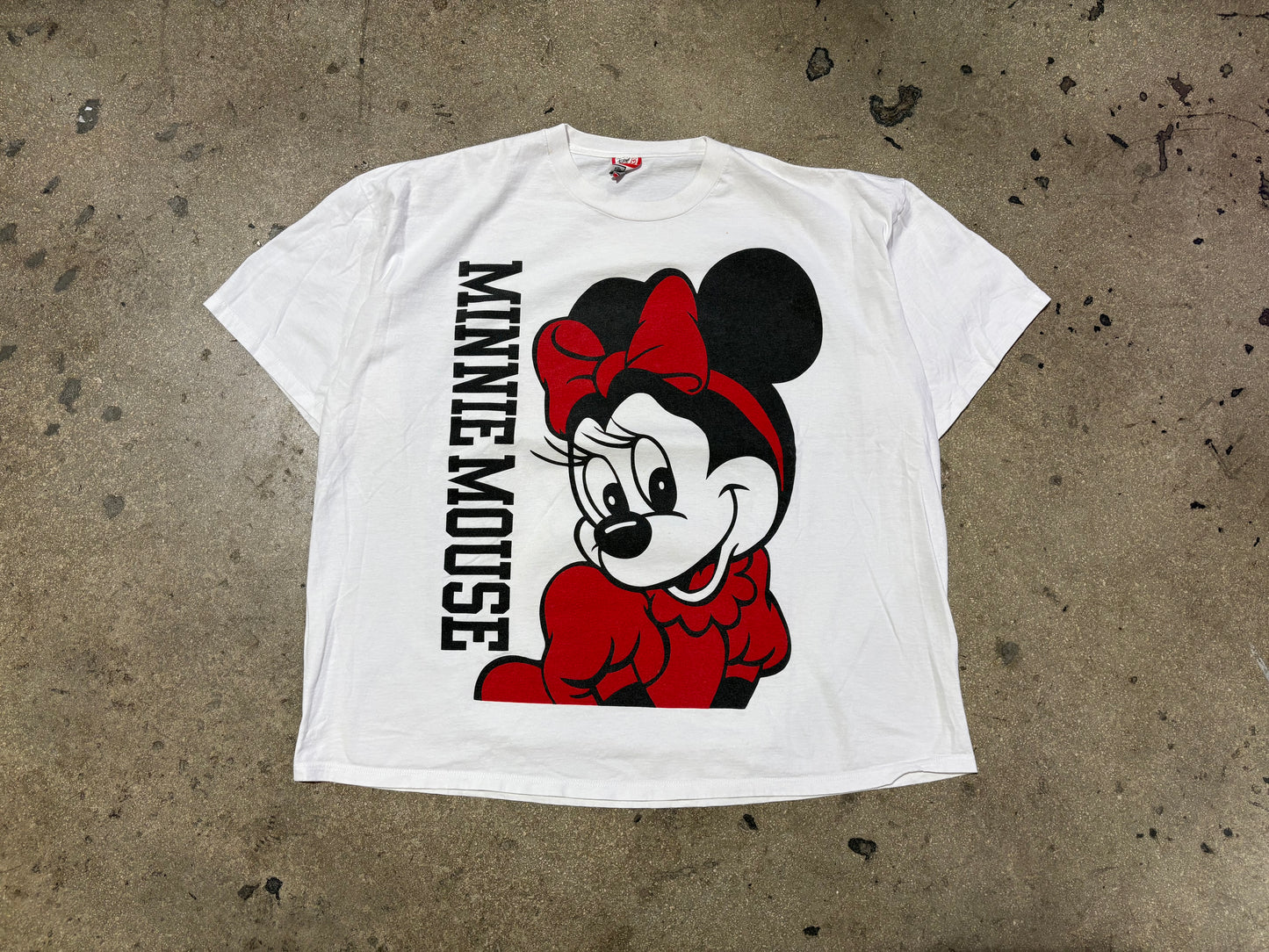 Minnie Mouse Big Face Tee - White Size 2XL
