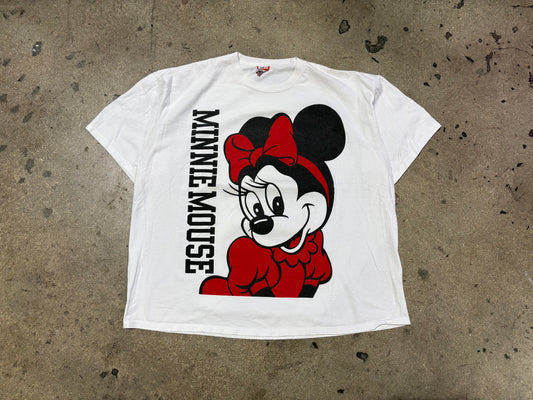 Minnie Mouse Big Face Tee - White Size 2XL