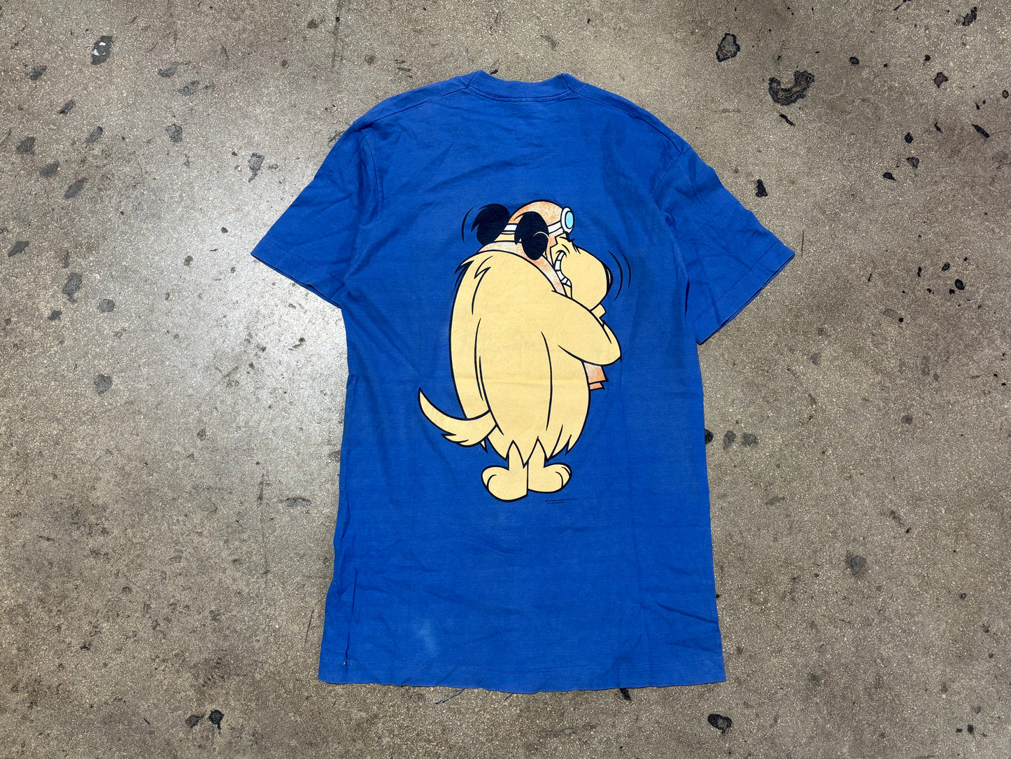 1994 Mutley The Dog Tee - Blue Size Large