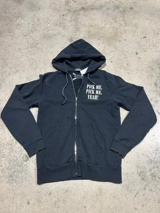 Hysteric Glamour Kurt Cobain Zip Up Hoodie - Black Size Medium