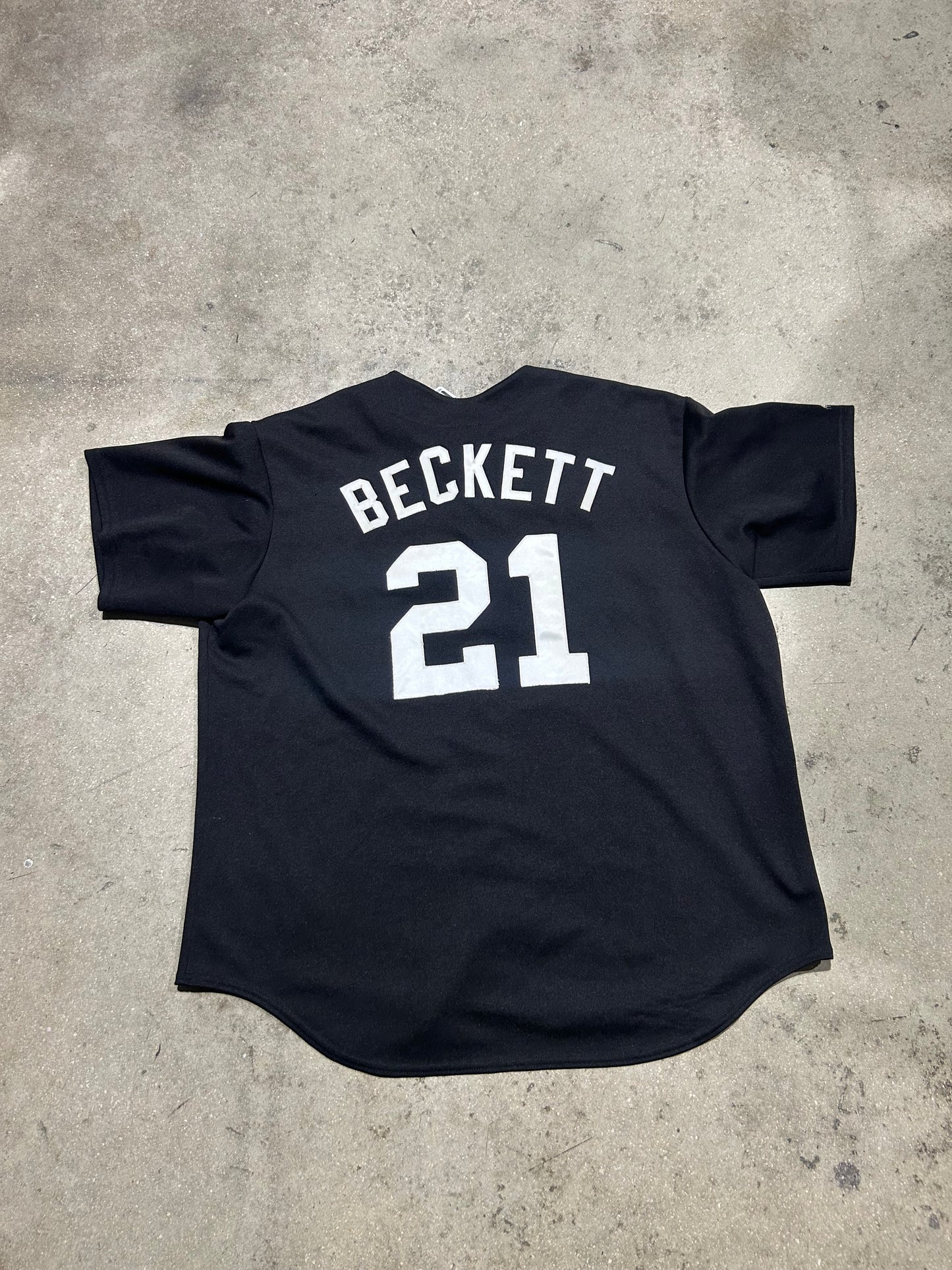 Josh Beckett Florida Marlins Jersey - Black Size XXL