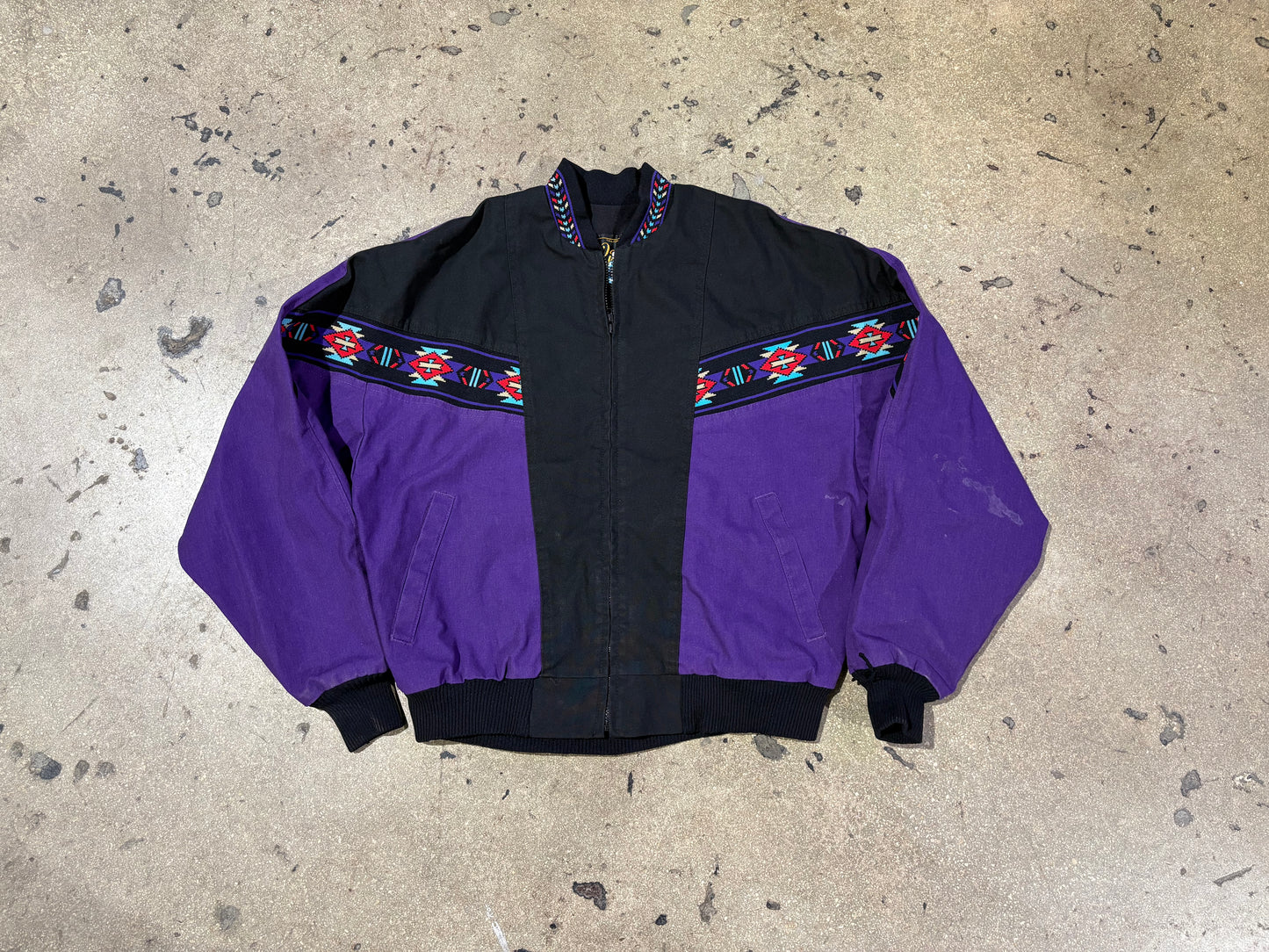 Wild Side Rodeo Company Aztec Jacket - Purple Size Medium