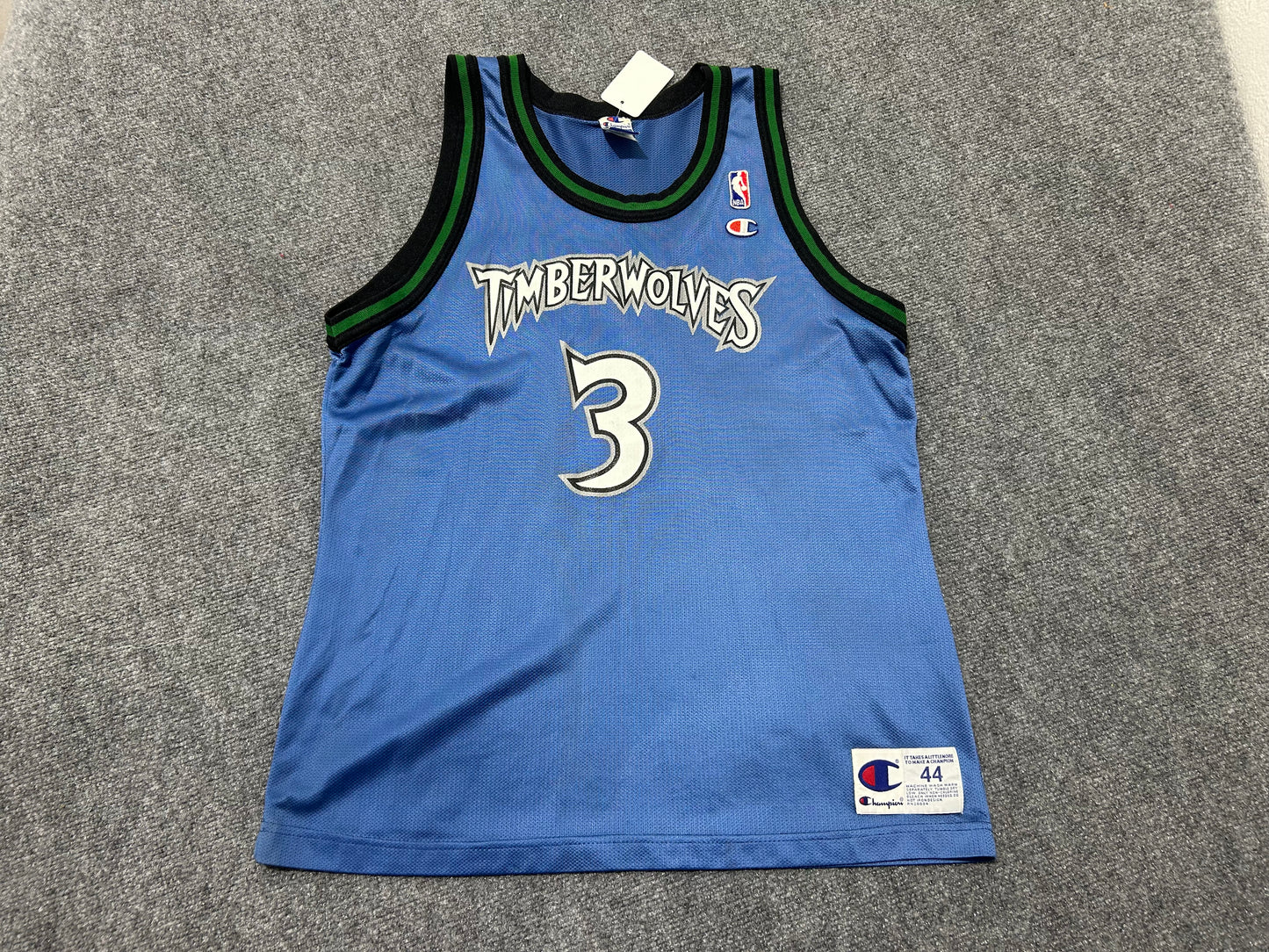Minnesota Timberwolves Marbury #3 Basketball Jersey - Navy Size Large