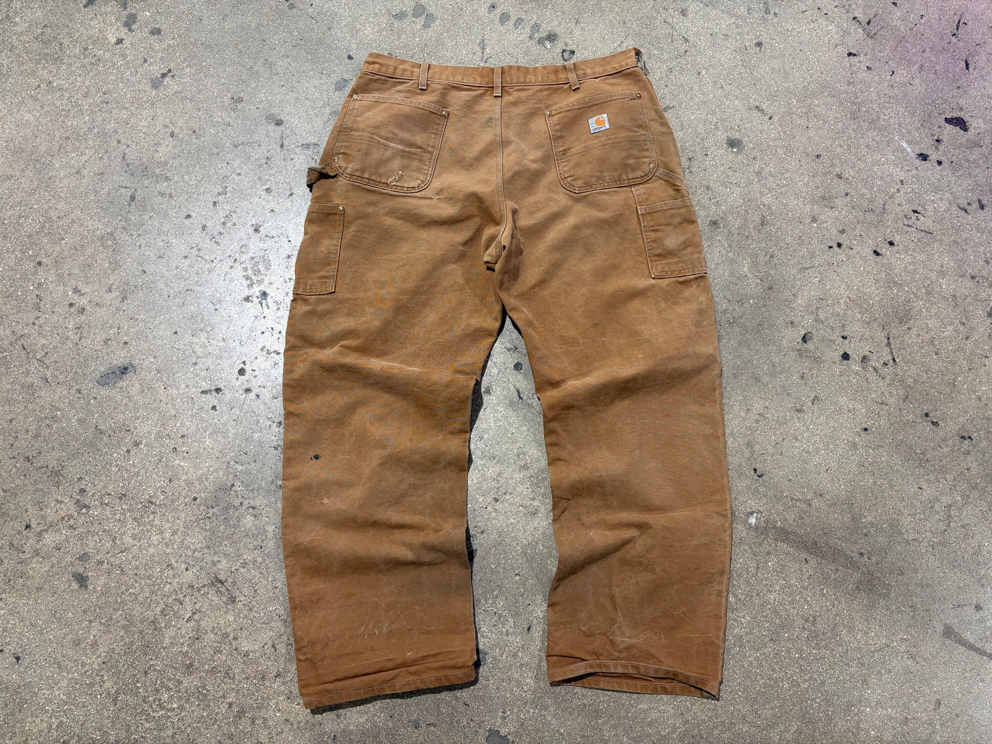 Carhartt Double Knee Carpenter Pants -Faded Khaki Size 38 x 31