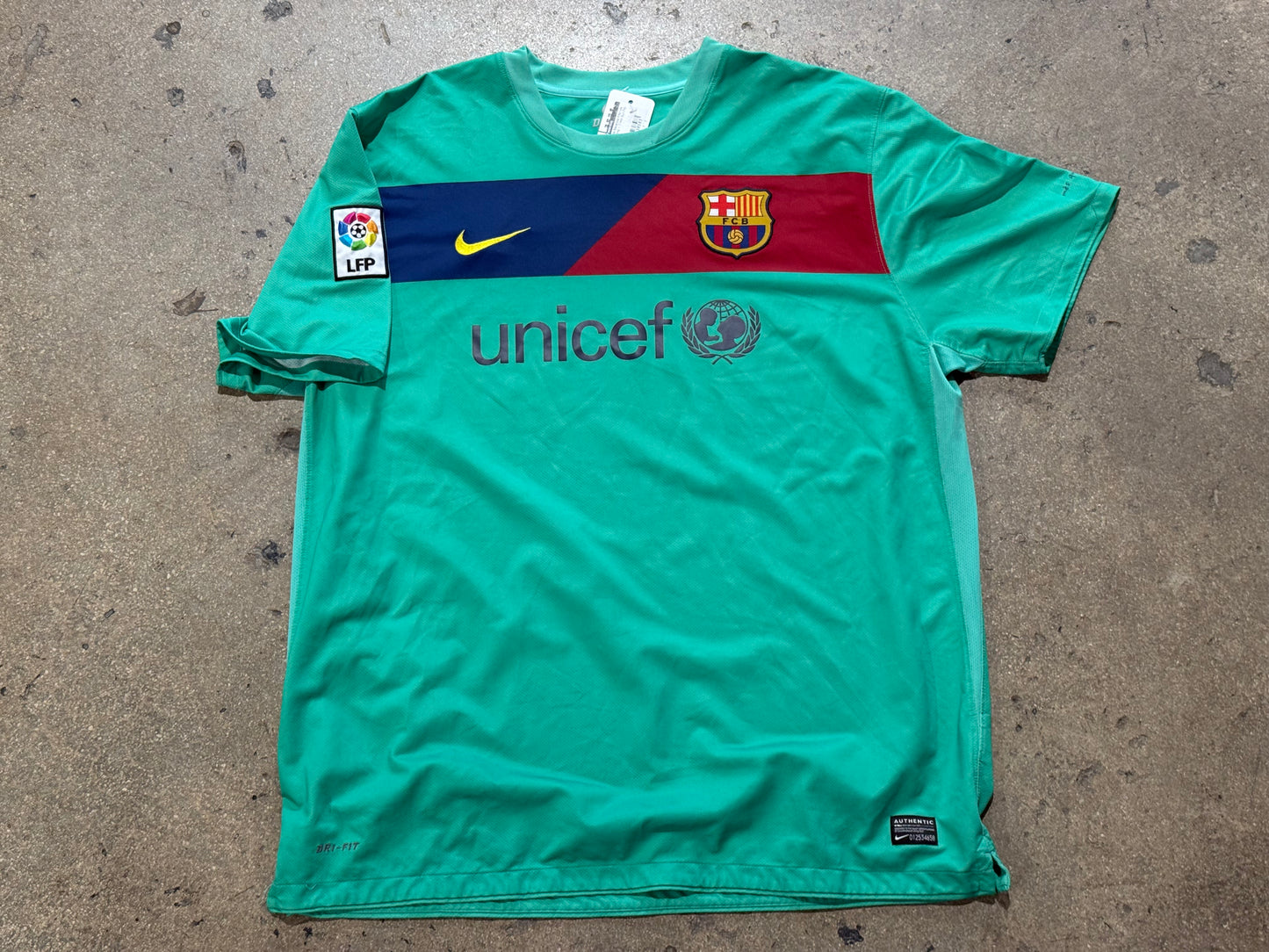 Nike Barcelona Alternate Jersey - Green Size XXL