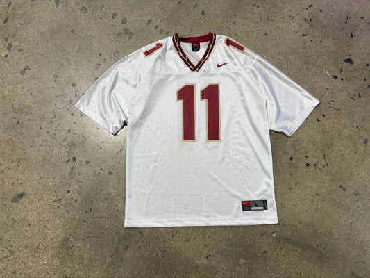 Nike Florida Sate Seminoles FSU Football Jersey - White Size Large