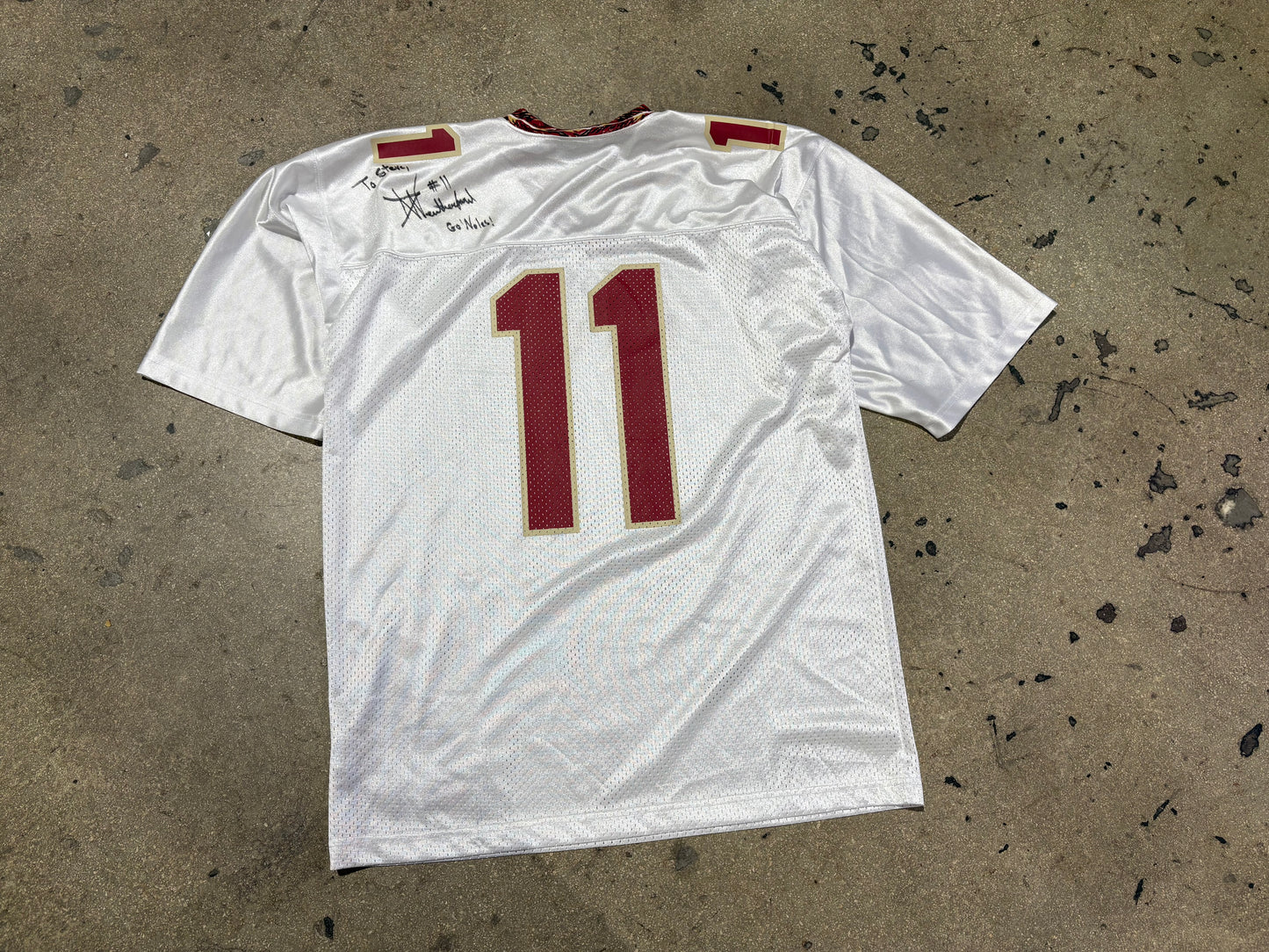 Nike Florida Sate Seminoles FSU Football Jersey - White Size Large