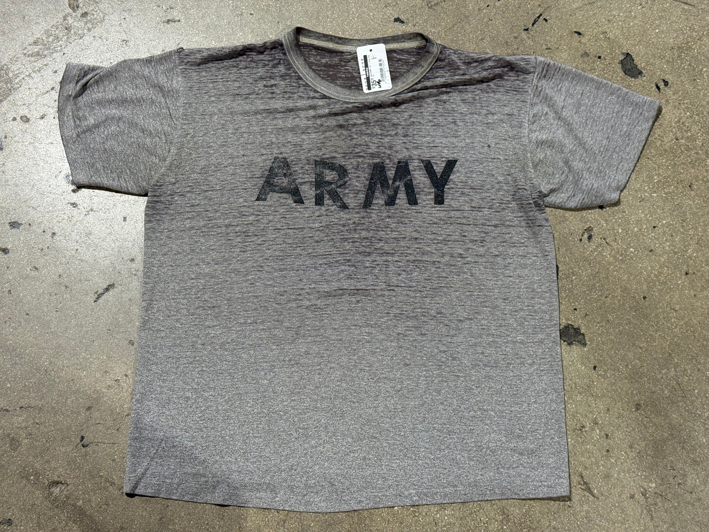 80s ARMY Tee - Grey Size XL