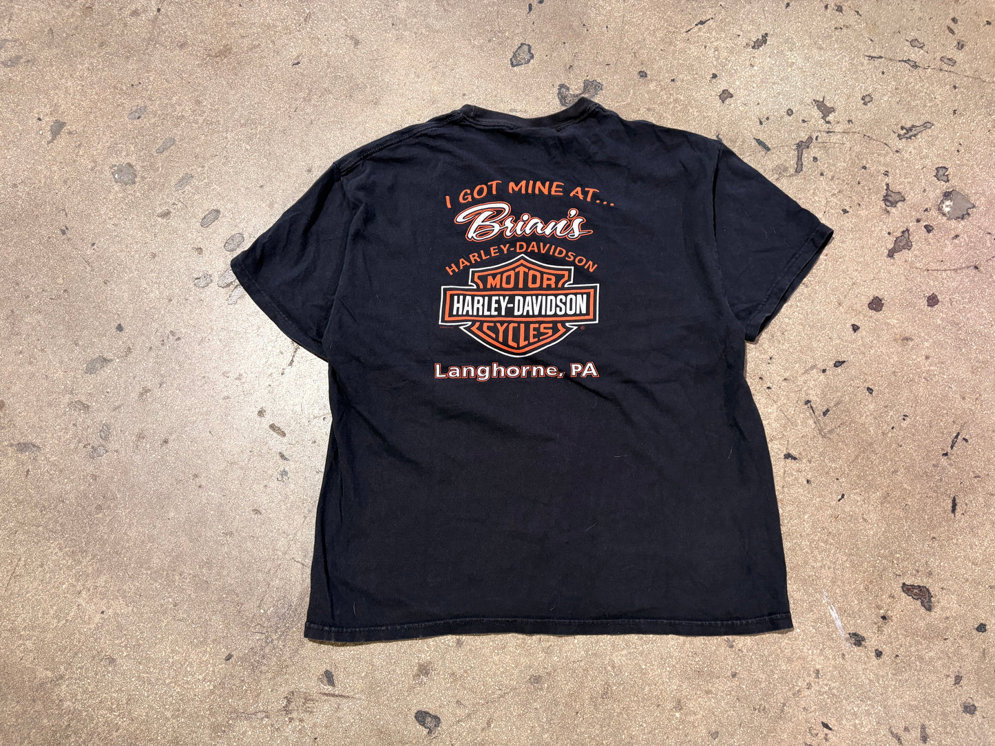 2009 Harley Davidson Life Begins Tee - Black Size XL