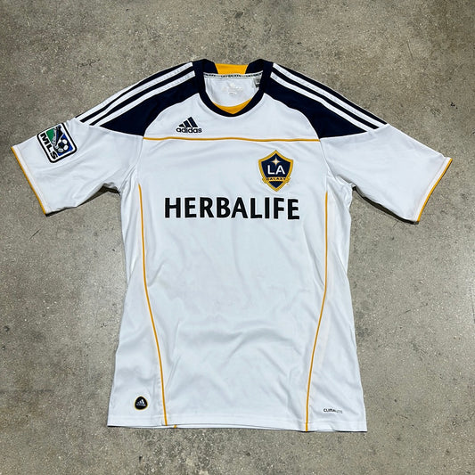 Adidas L.A. Galaxy 10/11 Jersey - White Size Small