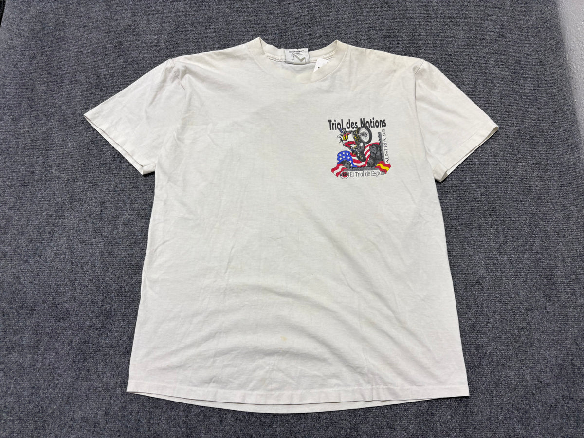 1995 Trial Des Nations Tee - White Size XL
