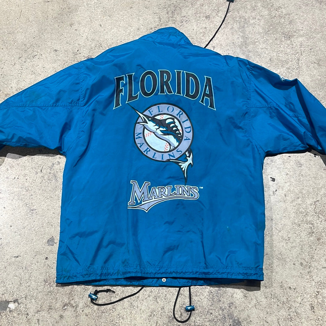 Florida Marlins Rain Jacket - Teal Size XL