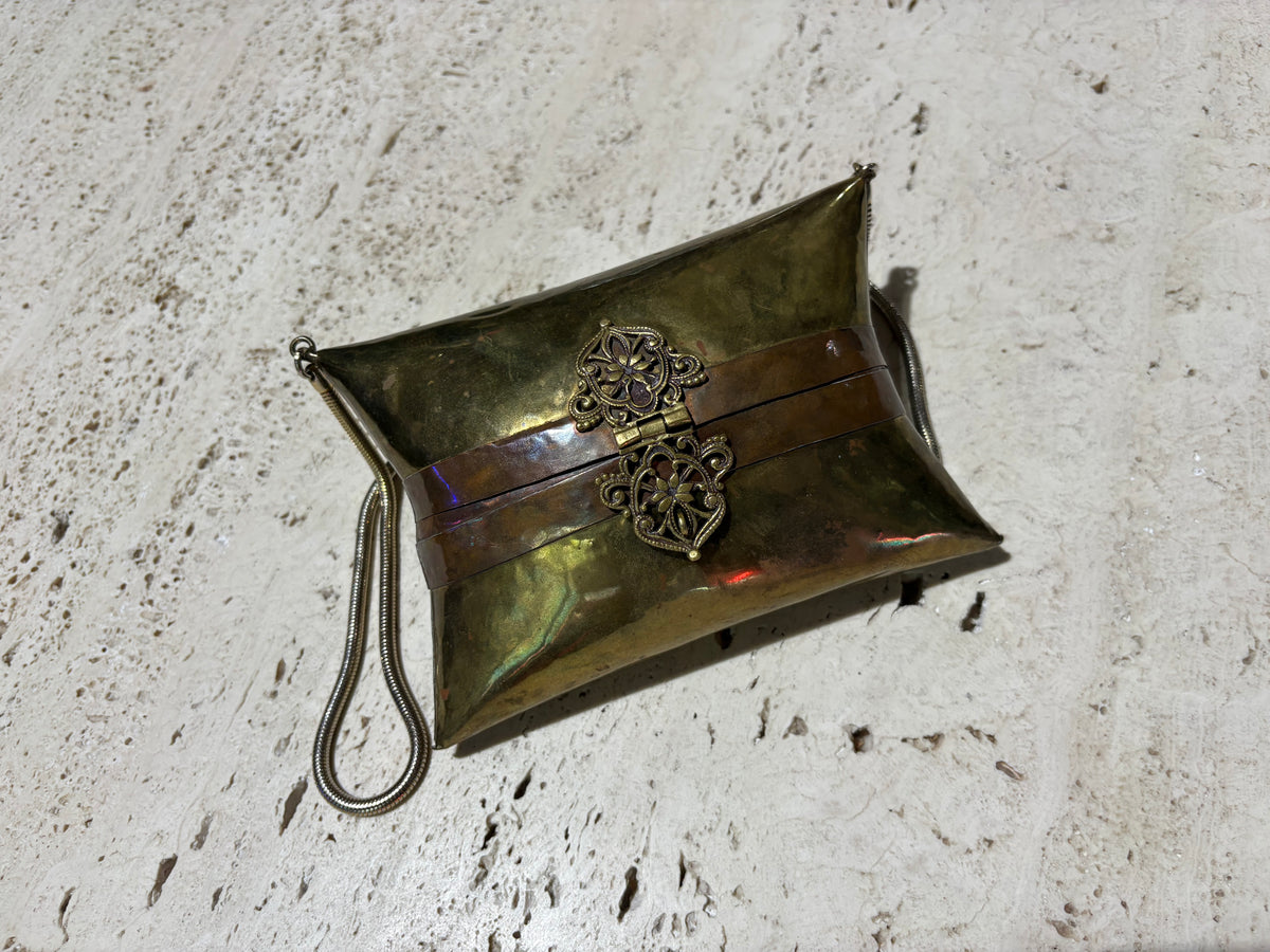 1970s Metal Purse - Gold