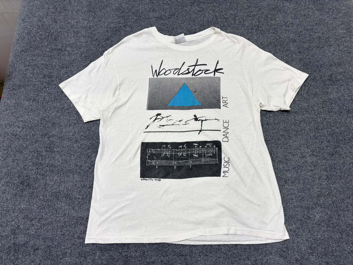Woodstock Music Art Dance Tee - White Size XL