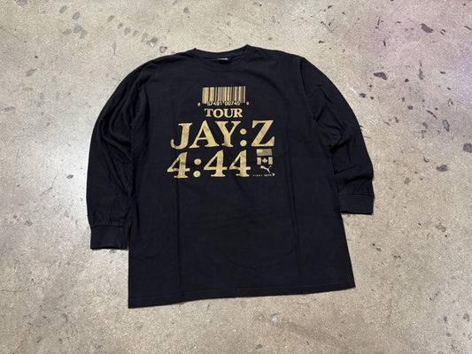 Jay Z 4:44 TOUr Long Sleeve Tee - Black Size XXL
