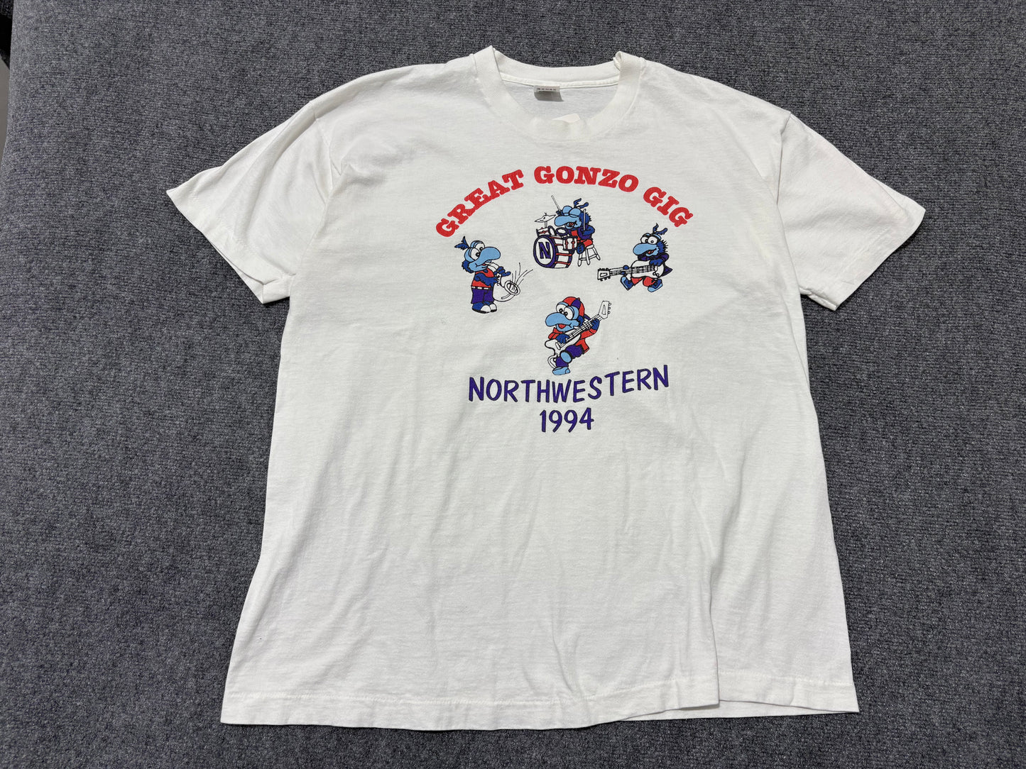 1994 Great Gonzo Gig Tee - White Size XL