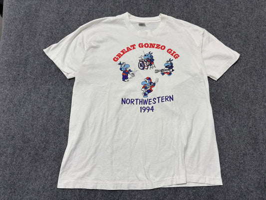 1994 Great Gonzo Gig Tee - White Size XL