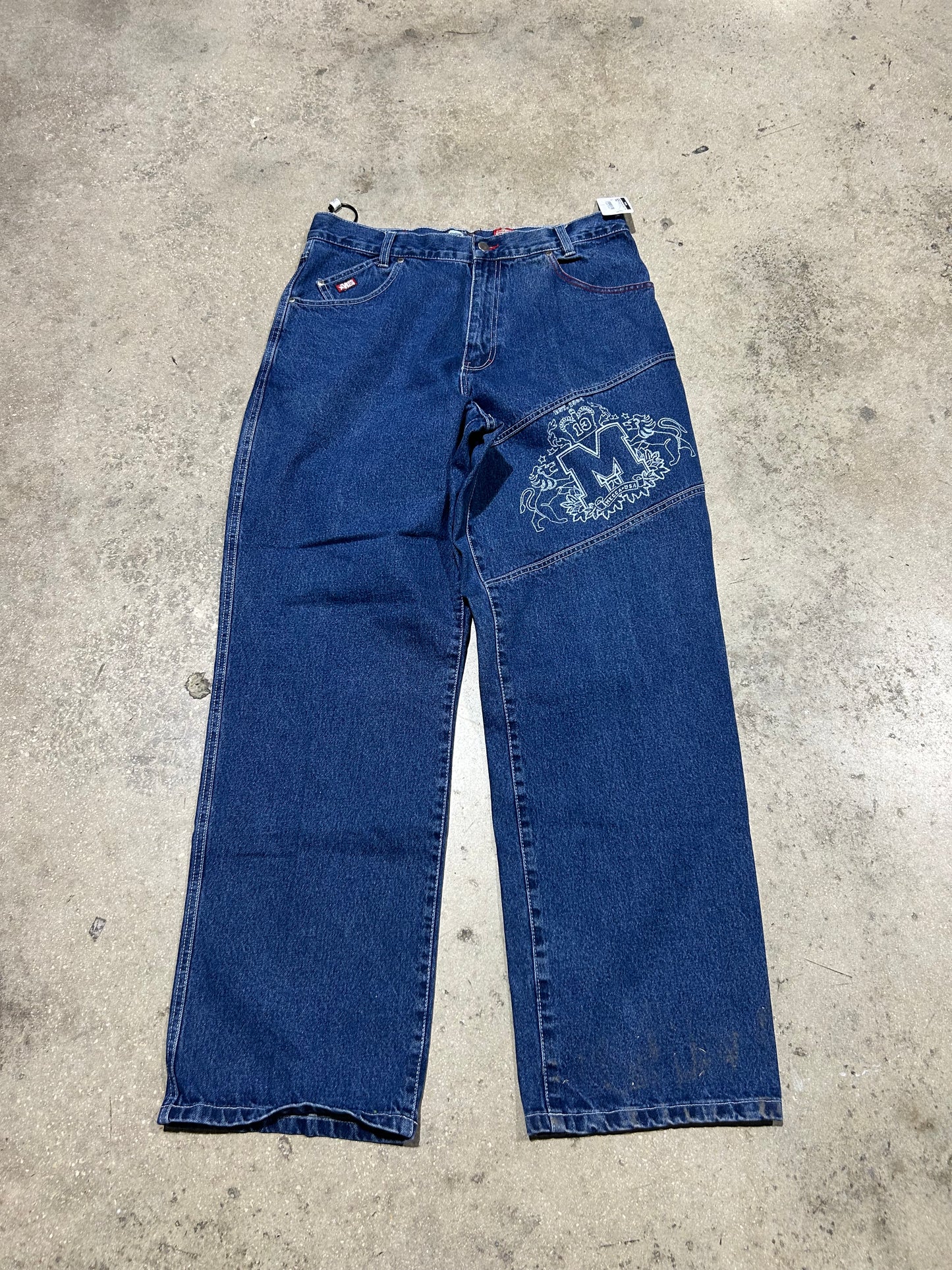 Mecca Panel Jeans - Blue Size 36x34