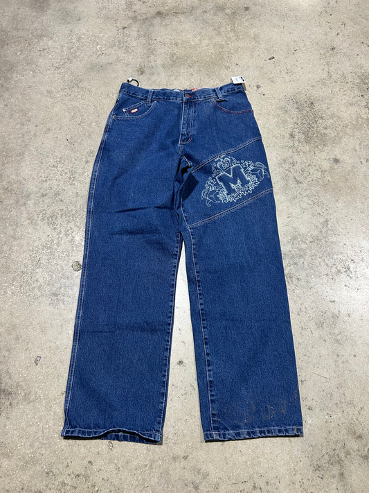 Mecca Panel Jeans - Blue Size 36x34