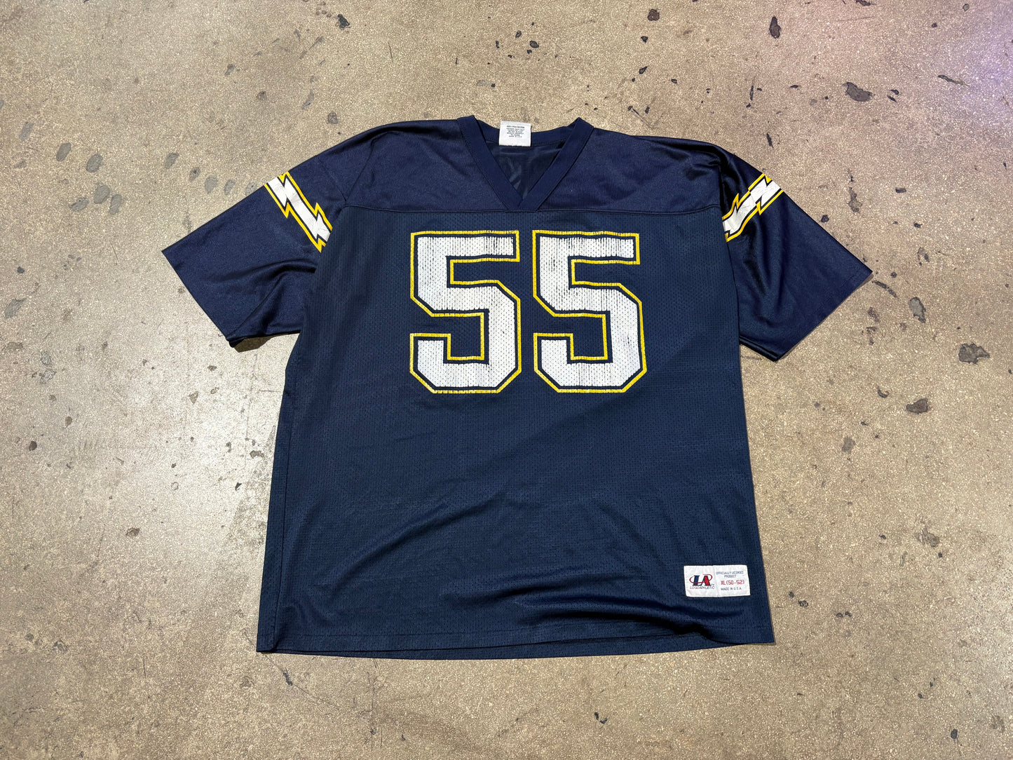 San Diego Chargers #55 Seau Jersey - Navy Size XL