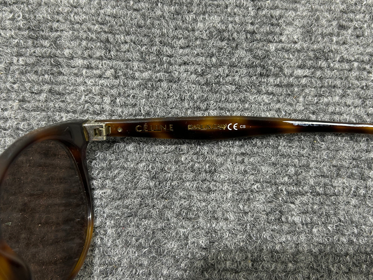 Celine  Round Havana Glasses - Tortoise