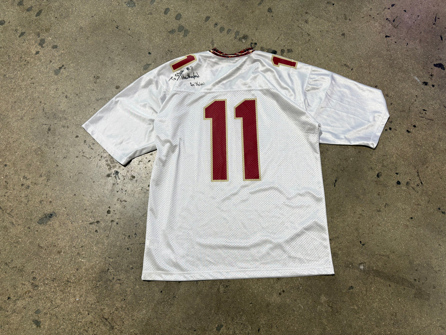 Nike Florida Sate Seminoles FSU Football Jersey - White Size Large