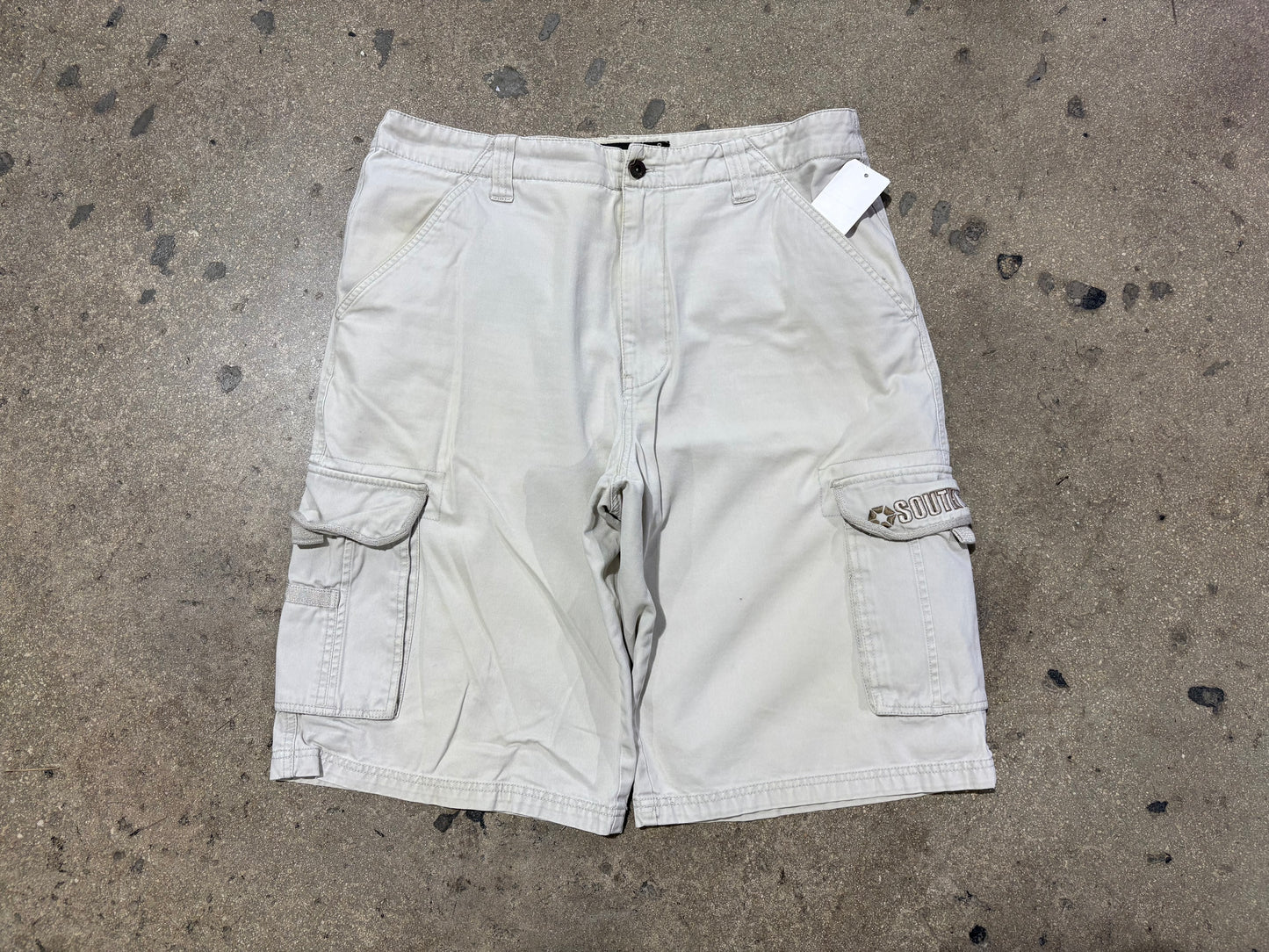 Southpole Cargo Shorts - Light Khaki Size 34