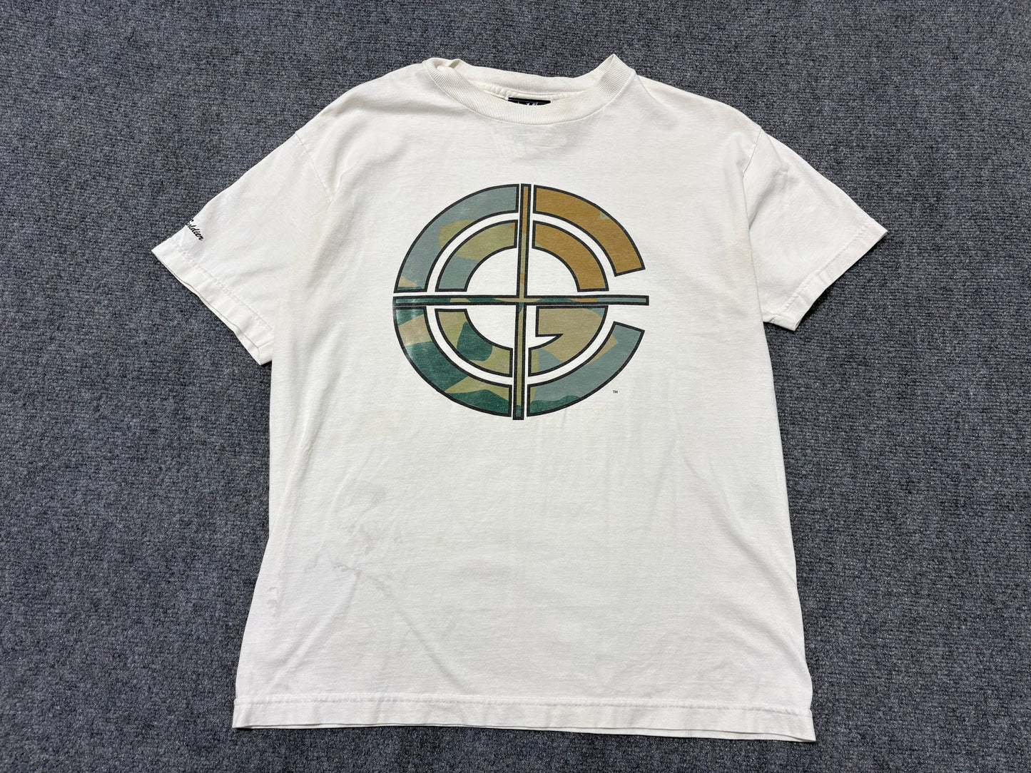 2005 John Cena Never Quit Tee - White Size Medium