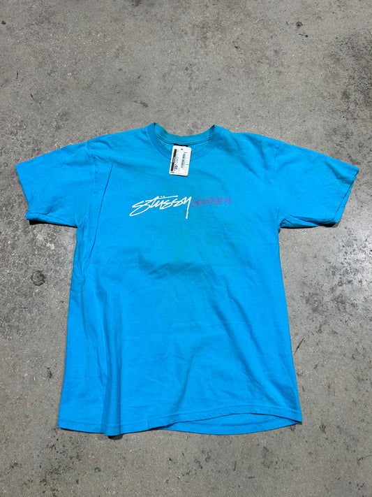 Stussy Design Tee - Aqua Size Medium