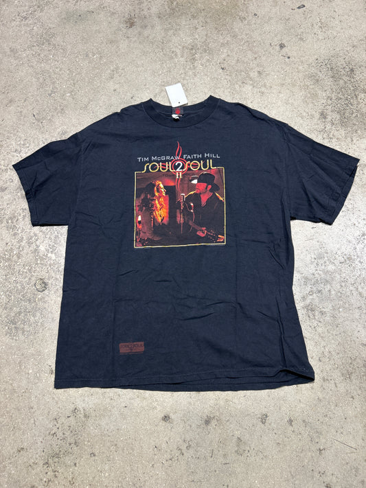 2006 Tim McGraw x Faith Hill Soul2Soul Tee - Black Size XL