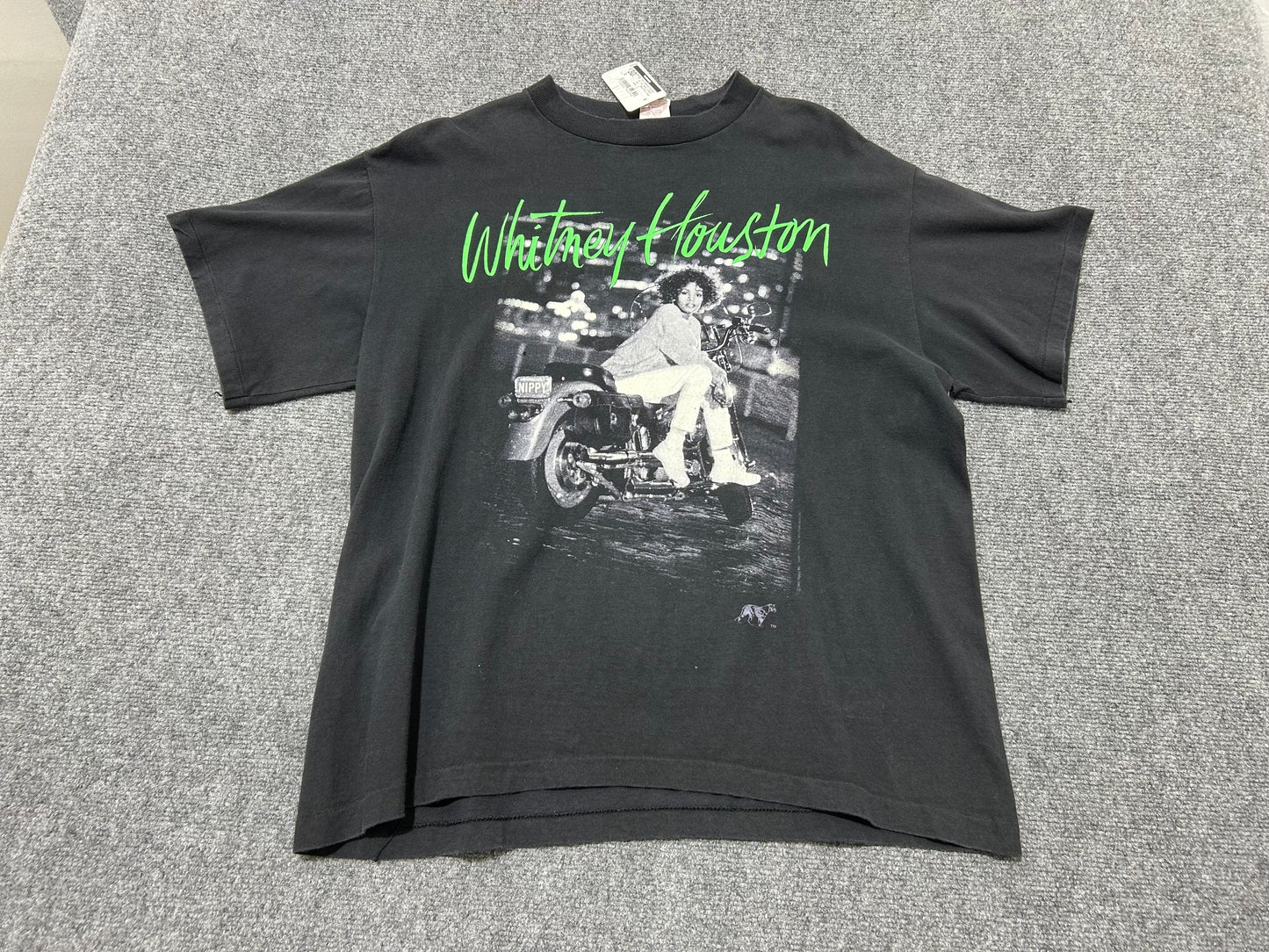 1991 Whitney Houston Im Your Baby Tonight Tee - Black Size Large (con)