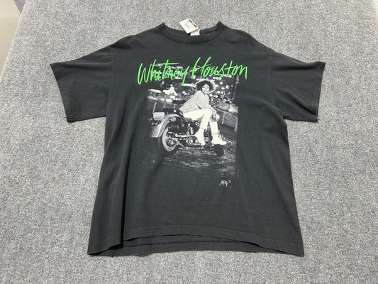 1991 Whitney Houston Im Your Baby Tonight Tee - Black Size Large (con)