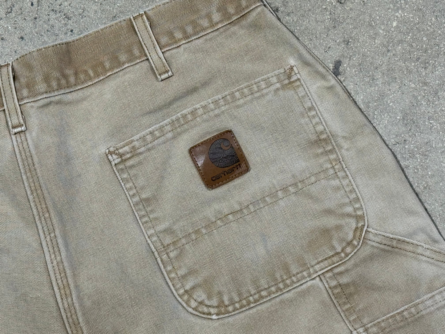 Carhartt Carpenter Shorts - Faded Khaki Size 34