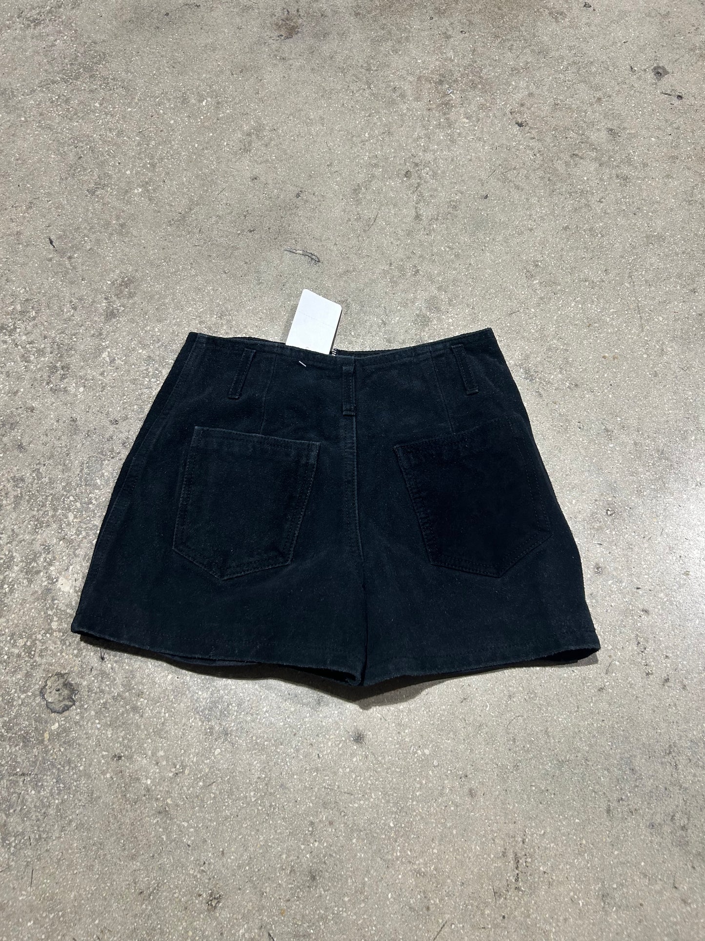 MGR Suede Zipper Skirt - Black Size XS