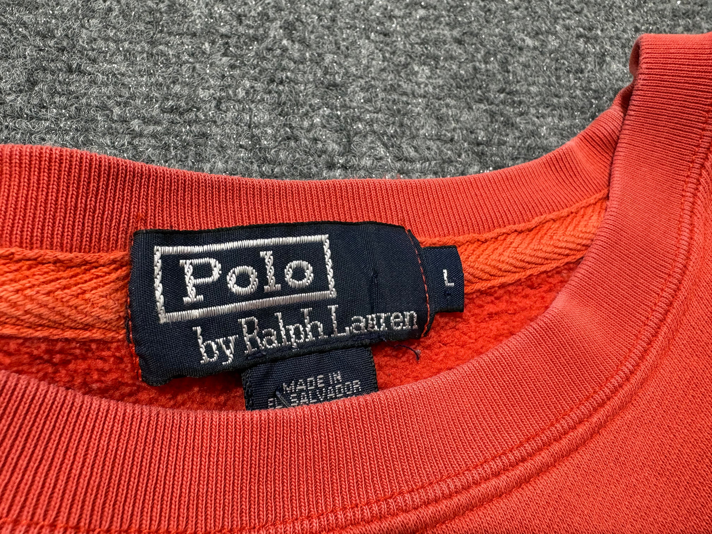Ralph Lauren Crewneck - Coral Size Large