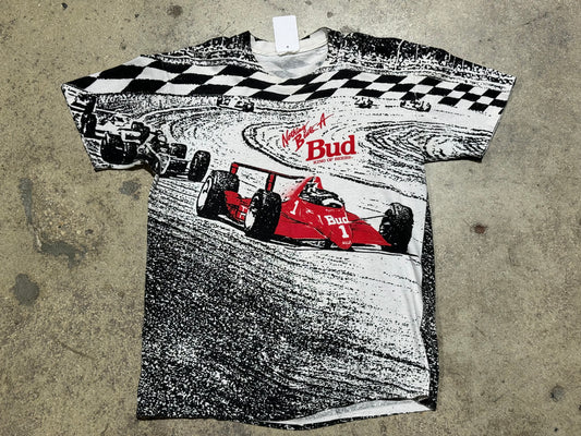 Bud King Of Beers Formula 1 AOP Tee Size Large